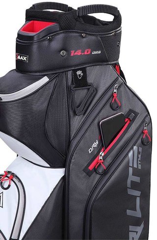 Big Max Dri Lite Style Cartbag, grau/weiss/rot