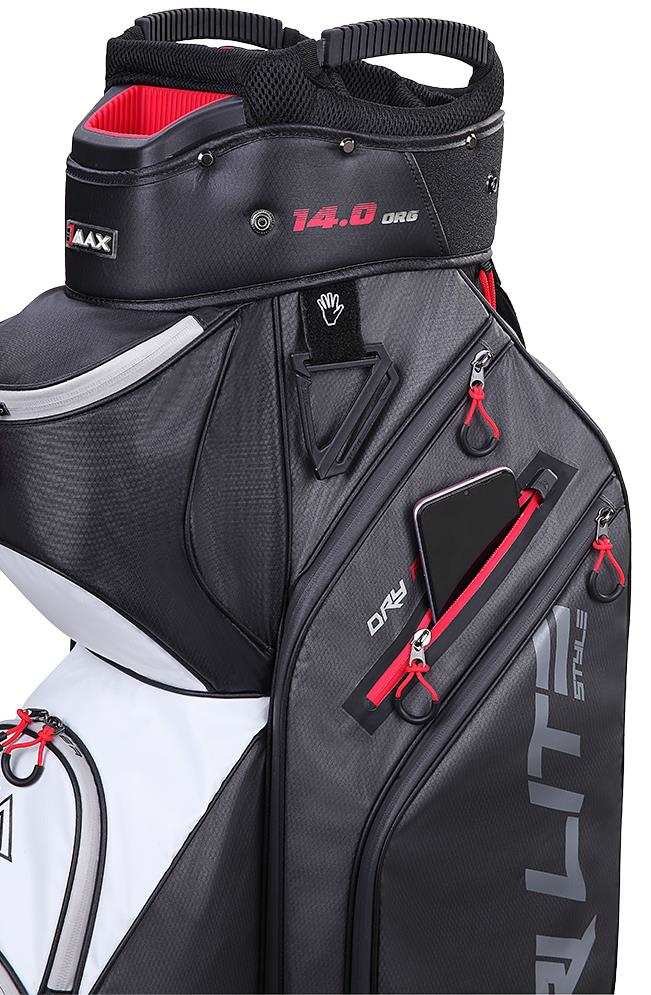 Big Max Dri Lite Style Cartbag, grau/weiss/rot