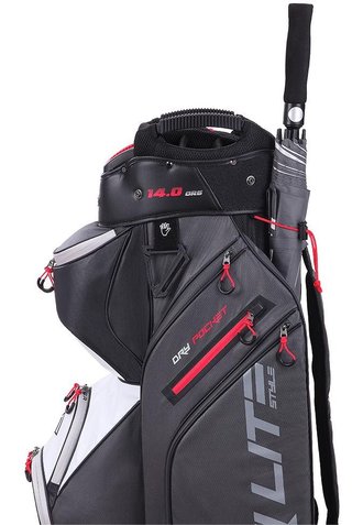 Big Max Dri Lite Style Cartbag, grau/weiss/rot