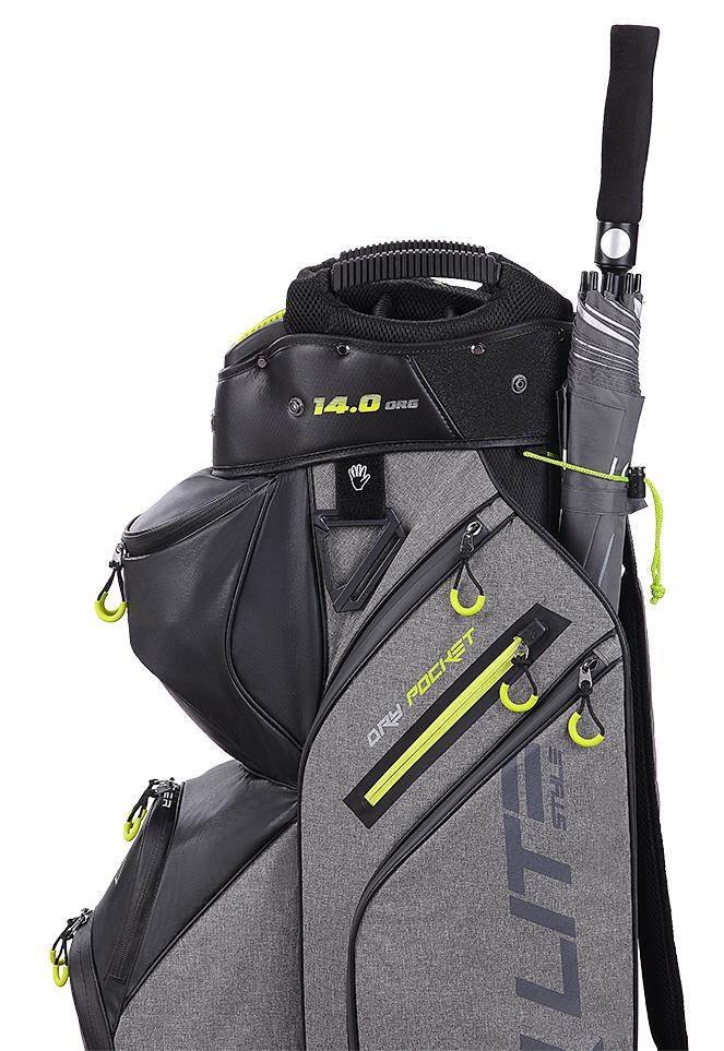 Big Max Dri Lite Style Cartbag, grau/schwarz/limette
