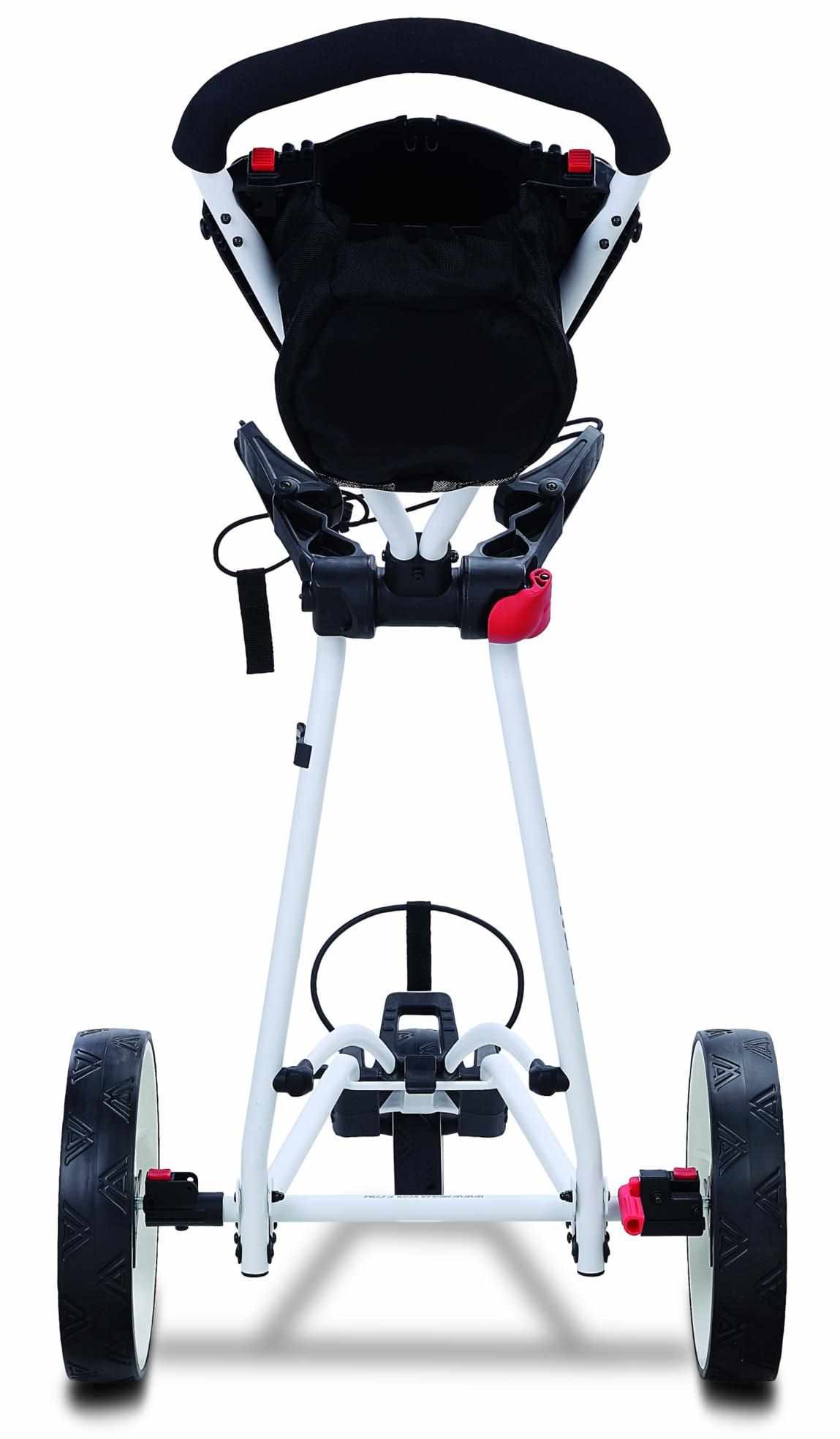 Big Max Autofold X2 Golftrolley, weiss