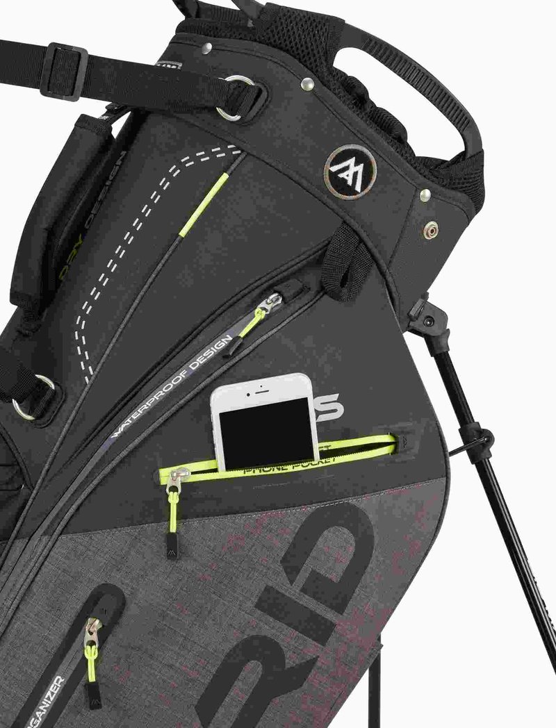 Big Max Dri Lite Hybrid Plus Standbag, schwarz/grau/limette