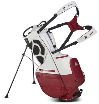 Big Max Dri Lite Hybrid Plus Standbag, white/merlot