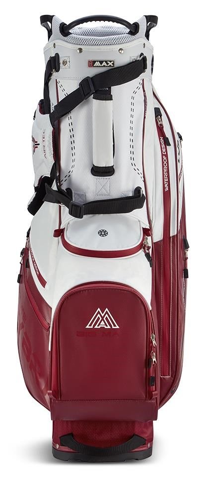 Big Max Dri Lite Hybrid Plus Standbag, white/merlot