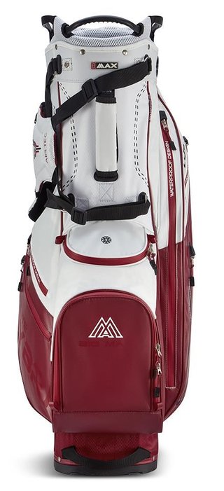 Big Max Dri Lite Hybrid Plus Standbag, white/merlot