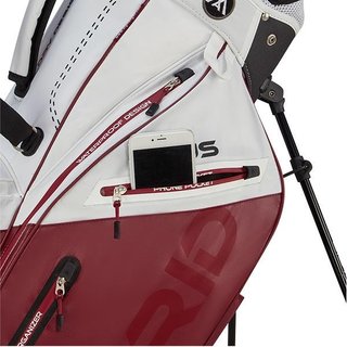 Big Max Dri Lite Hybrid Plus Standbag, white/merlot