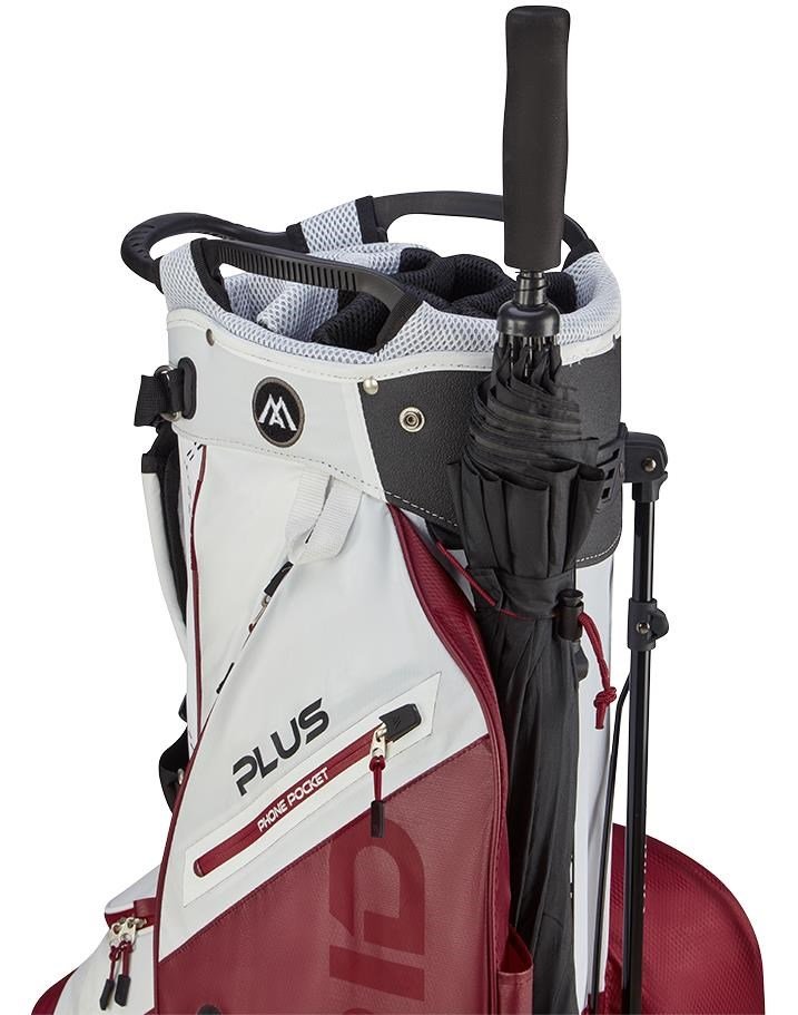 Big Max Dri Lite Hybrid Plus Standbag, white/merlot