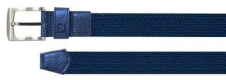 Damen Geflochtener Damen Stretchgürtel, marine