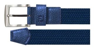 Damen Geflochtener Damen Stretchgürtel, marine