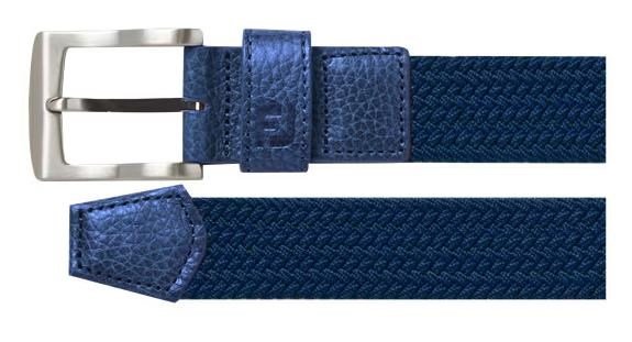 Damen Geflochtener Damen Stretchgürtel, marine