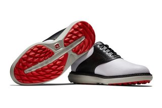 FootJoy Traditions Herren Golfschuhe, weiss/schwarz