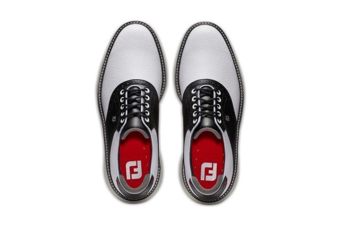 FootJoy Traditions Herren Golfschuhe, weiss/schwarz