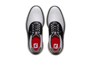 FootJoy Traditions Herren Golfschuhe, weiss/schwarz