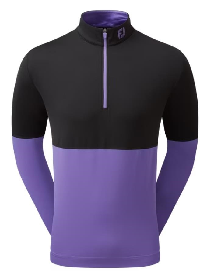 FootJoy Colour Block Herren Sweatshirt, schwarz/lila
