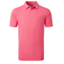 FootJoy Stretch Pique Solid Colour Athletic Fit Herren Poloshirt, watermelon