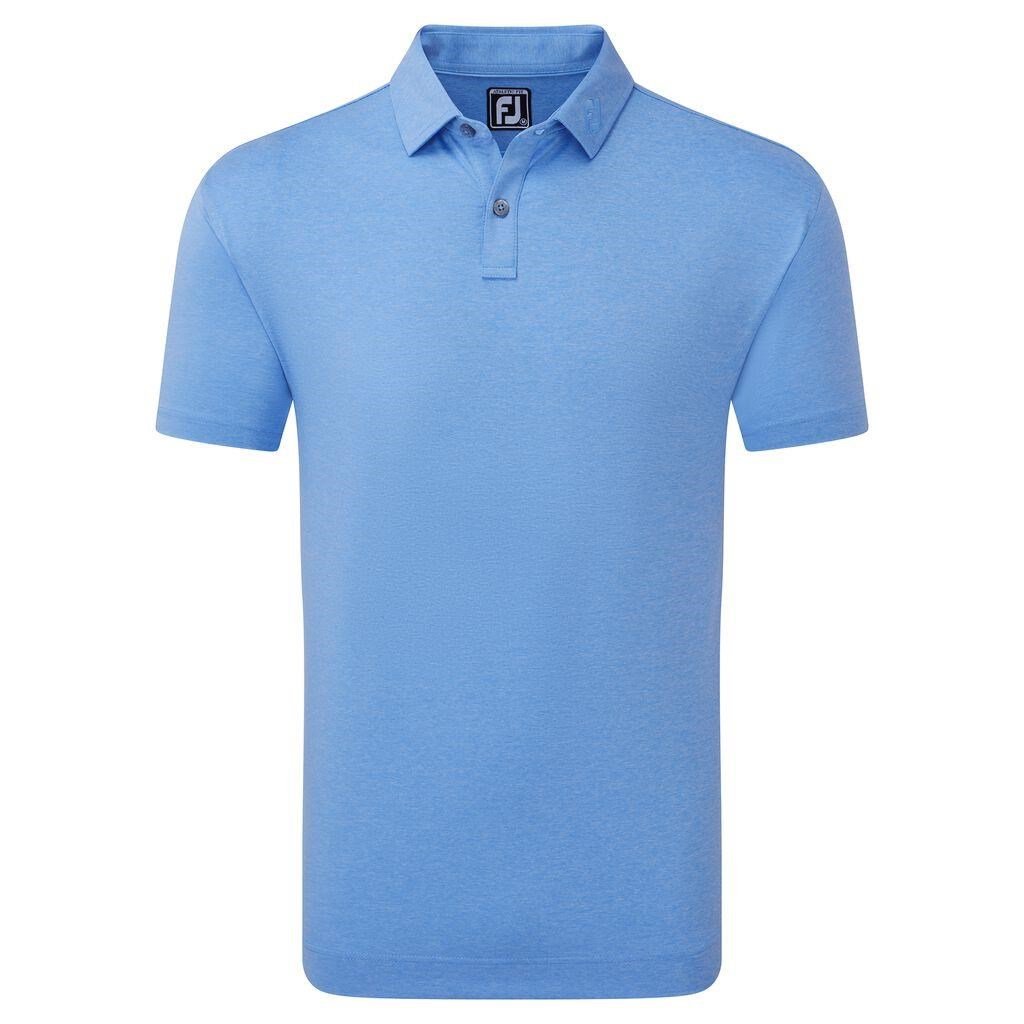 FootJoy Heather Self Collar Lisle Herren Poloshirt, blau