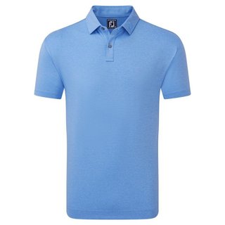 FootJoy Heather Self Collar Lisle Herren Poloshirt, blau