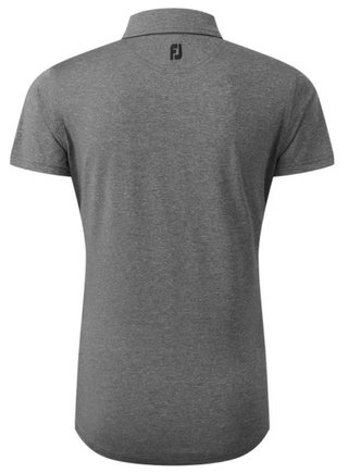 FootJoy Heather Self-Collar Lisle Damen Poloshirt, schwarz