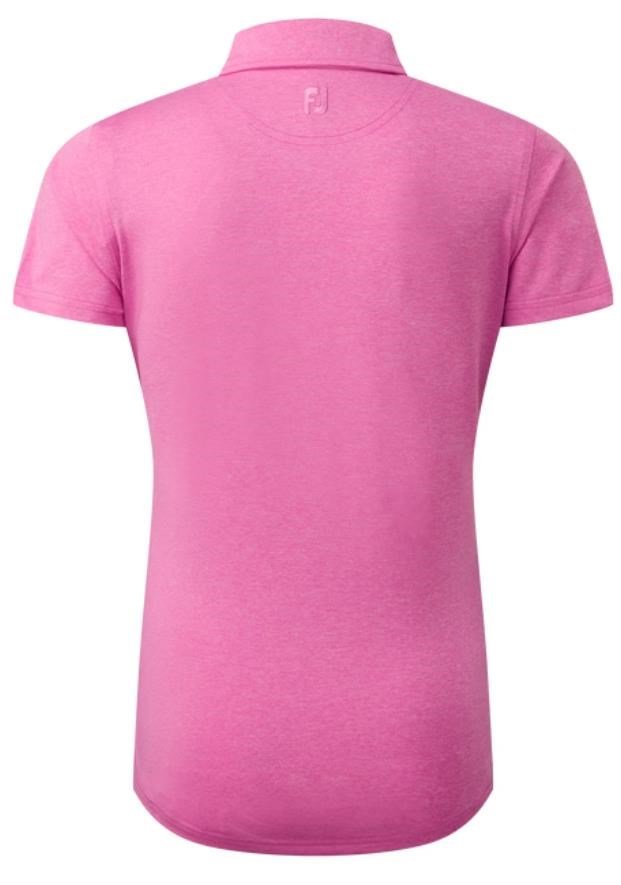 FootJoy Heather Self-Collar Lisle ladies polo, hot pink