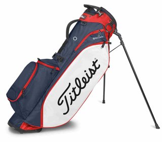 Titleist Players StaDry 4 Standbag, dunkelblau/weiss/rot