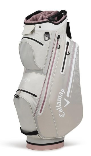 Callaway Chev Dry 14 Cartbag, silber/rosa