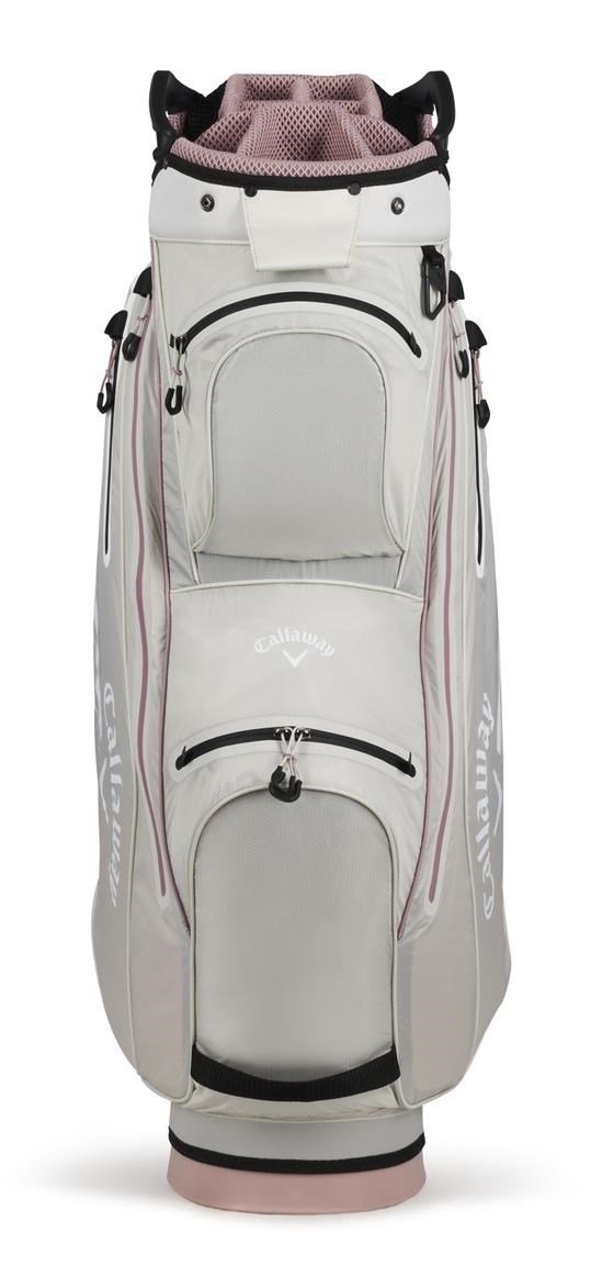 Callaway Chev Dry 14 Cartbag, silber/rosa