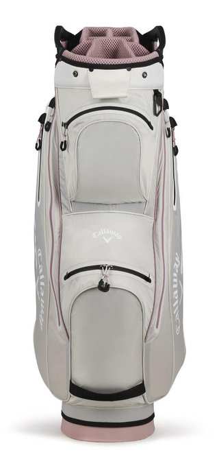 Callaway Chev Dry 14 Cartbag, silber/rosa