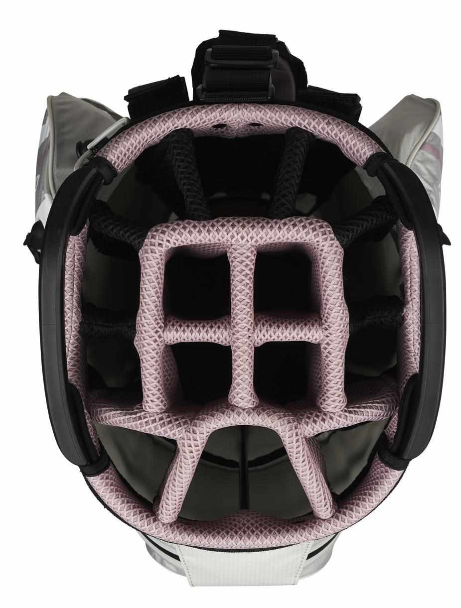 Callaway Chev Dry 14 Cartbag, silber/rosa