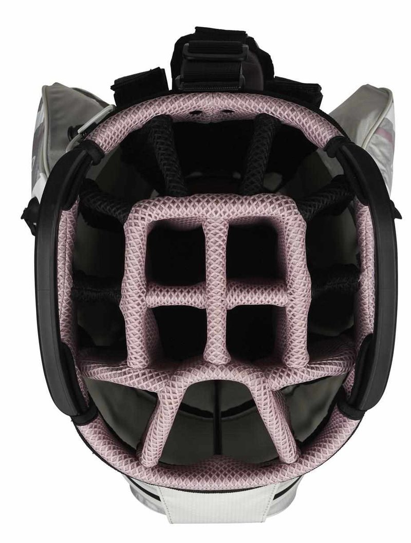 Callaway Chev Dry 14 Cartbag, silber/rosa