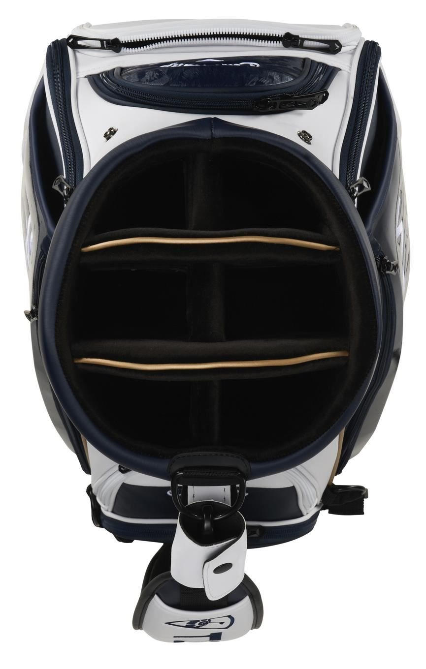 Callaway Paradym Staffbag, dunkelblau/weiss/gold