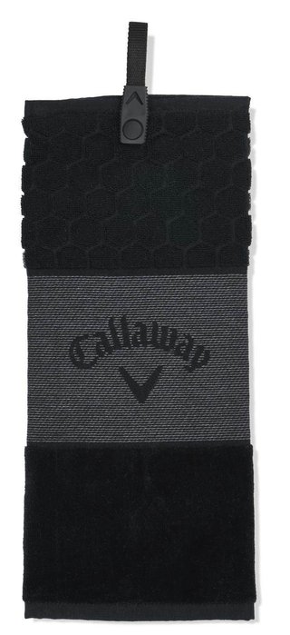 Callaway Tri-Fold Golf Handtuch, schwarz