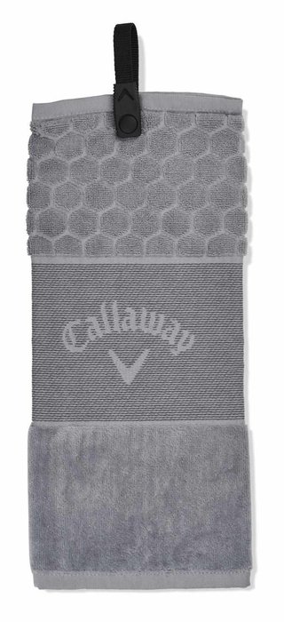 Callaway Tri-Fold Golf Handtuch, grau