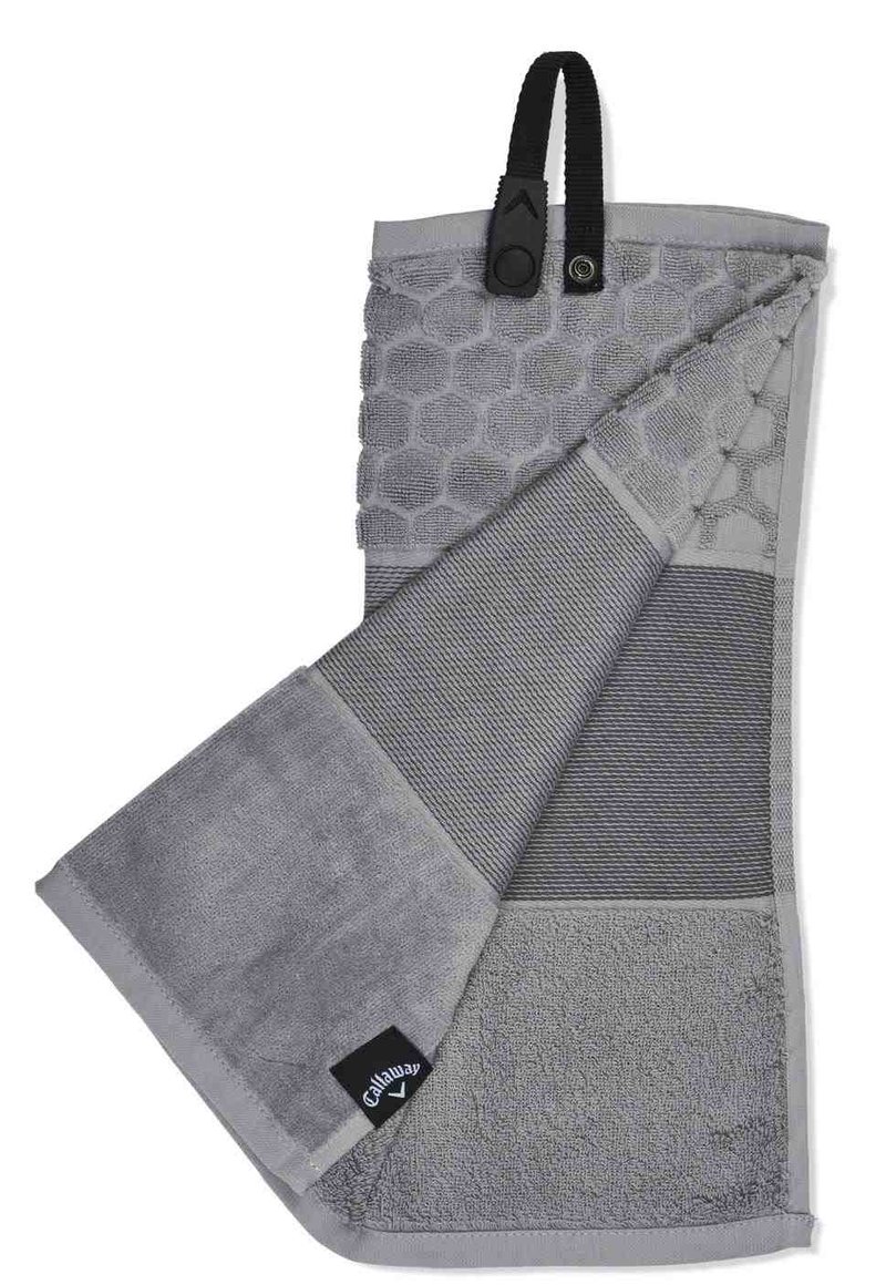 Callaway Tri-Fold Golf Handtuch, grau