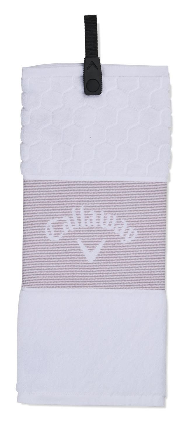 Callaway Tri-Fold Golf Handtuch, mavue/white
