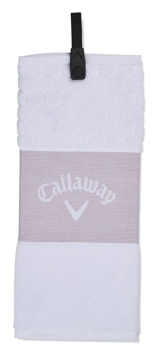 Callaway Tri-Fold Golf Handtuch, mavue/white