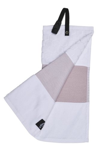 Callaway Tri-Fold Golf Handtuch, mavue/white