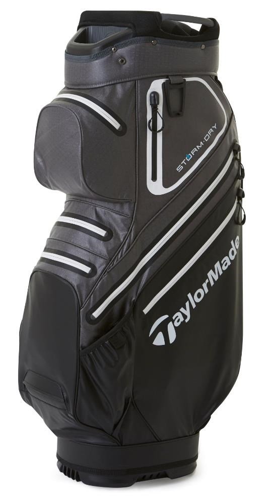 TaylorMade Storm-Dry Waterproof Cartbag, schwarz/grau