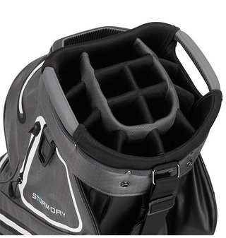 TaylorMade Storm-Dry Waterproof Cartbag, schwarz/grau