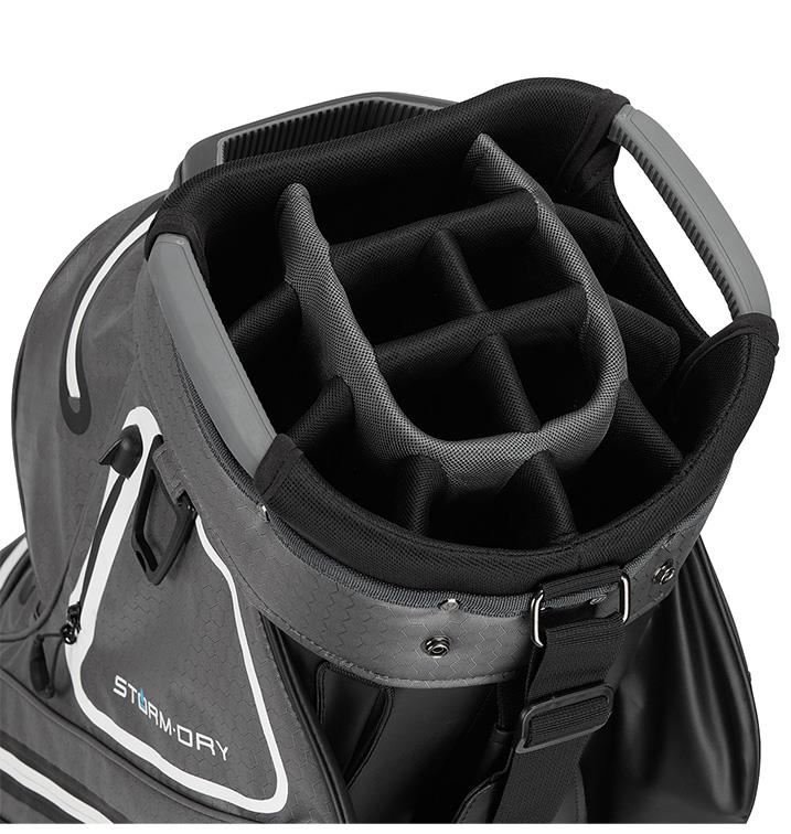 TaylorMade Storm-Dry Waterproof Cartbag, schwarz/grau