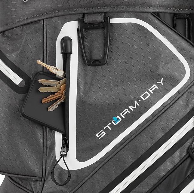 TaylorMade Storm-Dry Waterproof Cartbag, schwarz/grau