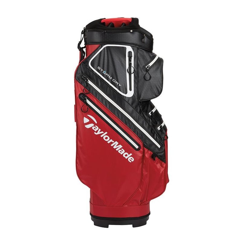 TaylorMade Storm-Dry Waterproof cart bag, rot/schwarz