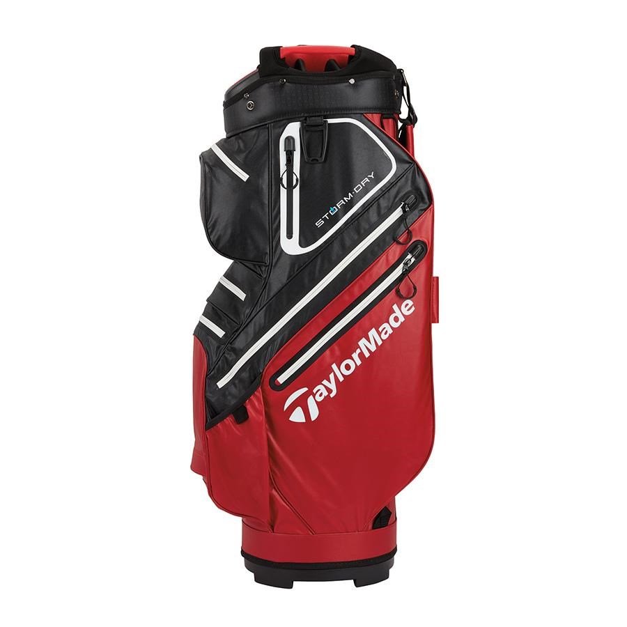 TaylorMade Storm-Dry Waterproof cart bag, rot/schwarz