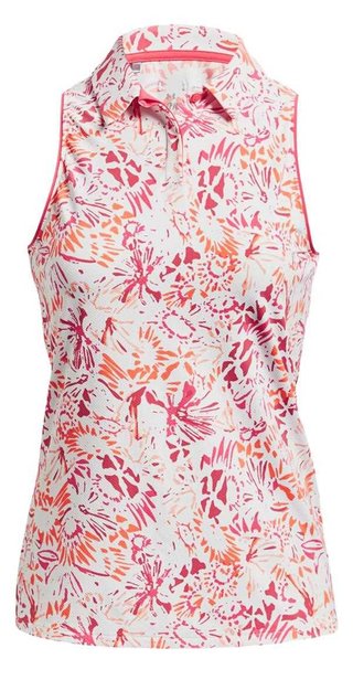 Under Armour Iso-Chill Sleeveless Damen Poloshirt, weiss/rosa