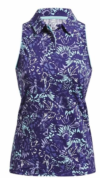 Under Armour Iso-Chill Sleeveless Damen Poloshirt, sonar blue