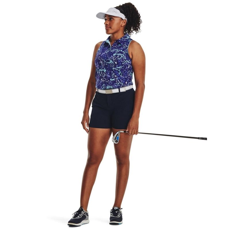 Under Armour Iso-Chill Sleeveless Damen Poloshirt, sonar blue