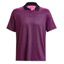 Under Armour Performance 3.0 Printed Herren Poloshirt, schwarz/rosa