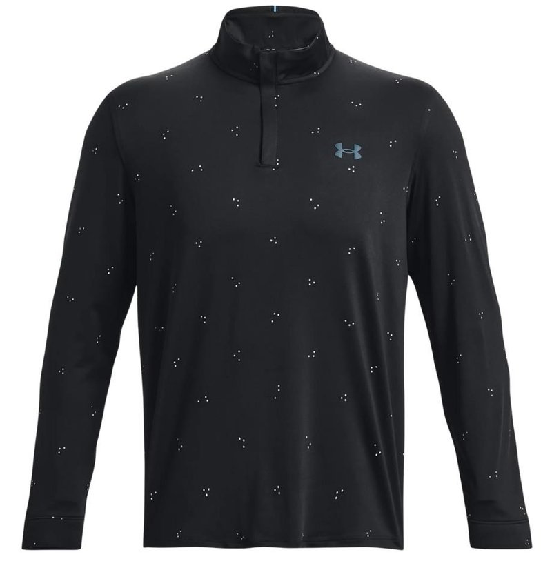 Under Armour Playoff Printed 1/4 Zip Herren Sweatshirt, schwarz