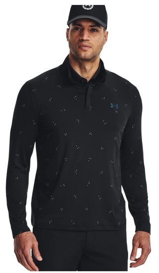 Under Armour Playoff Printed 1/4 Zip Herren Sweatshirt, schwarz