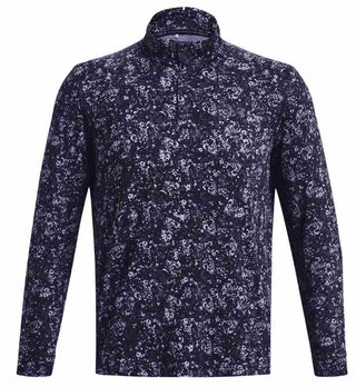 Under Armour Playoff Printed 1/4 Zip Herren Sweatshirt, dunkelblau