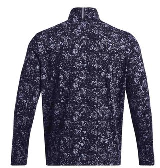 Under Armour Playoff Printed 1/4 Zip Herren Sweatshirt, dunkelblau